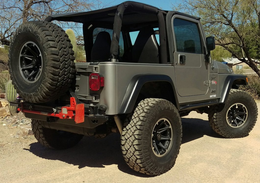 Mammoth Type 88 Black Wheel; 15x8; -19mm Offset (97-06 Jeep Wrangler TJ)