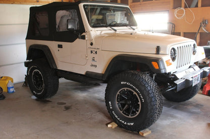 Mammoth Type 88 Black Wheel; 16x8; 0mm Offset (97-06 Jeep Wrangler TJ)