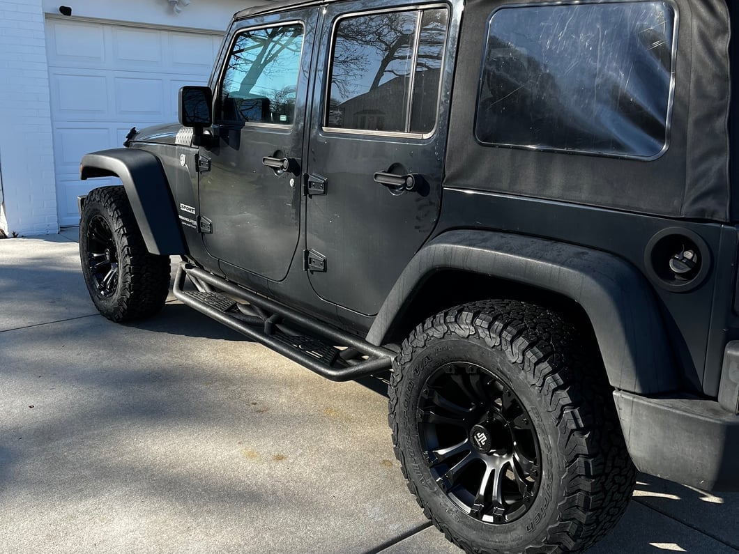 Mammoth Madness Matte Black Wheel; 18x9; -6mm Offset (07-18 Jeep Wrangler JK)