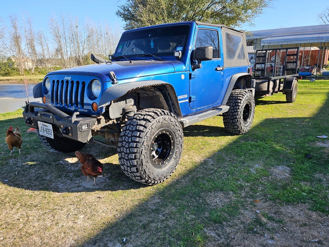 Mammoth D-Window Simulated Beadlock Gloss Black Wheel; 15x10; -44mm Offset (07-18 Jeep Wrangler JK)