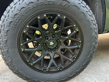 Mammoth Vex Satin Black Machined 6-Lug Wheel; 20x9; -6mm Offset (15-20 F-150)