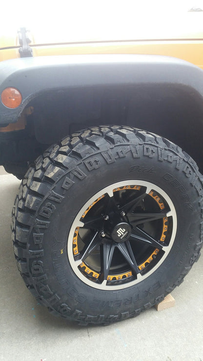 Mammoth Type 88 Black Wheel; 17x9; -6mm Offset (07-18 Jeep Wrangler JK)