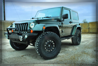 Mammoth General Matte Black Wheel; 16x8; 0mm Offset (07-18 Jeep Wrangler JK)