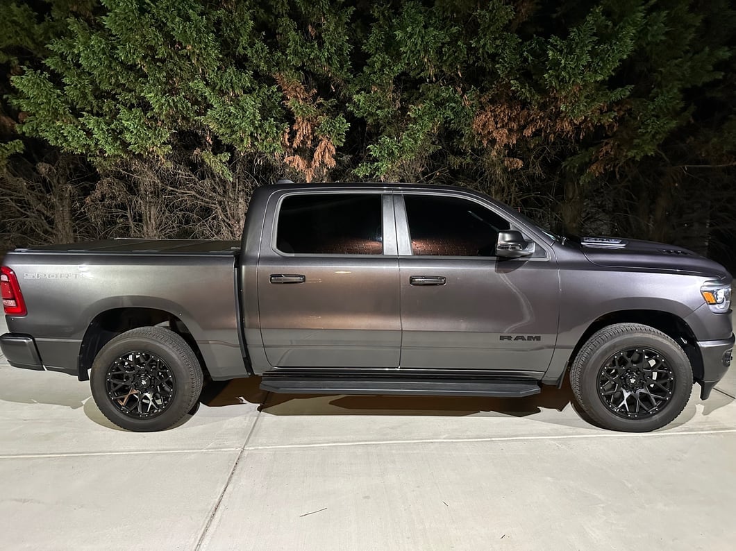Mammoth Vex Satin Black Machined 6-Lug Wheel; 20x9; -6mm Offset (19-25 RAM 1500)