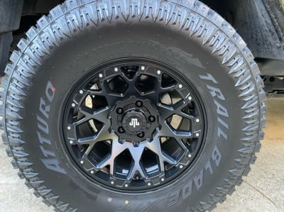 Mammoth Vex Satin Black Machined Wheel; 17x9; -6mm Offset (07-18 Jeep Wrangler JK)