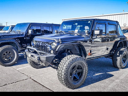 17x9 Mammoth Boulder & 35in Mudclaw Mud-Terrain Comp MTX Tire Package; Set of 5 (07-18 Jeep Wrangler JK)