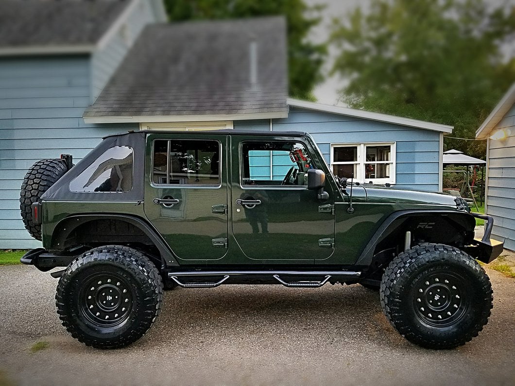 Mammoth General Matte Black Wheel; 17x9; -6mm Offset (07-18 Jeep Wrangler JK)