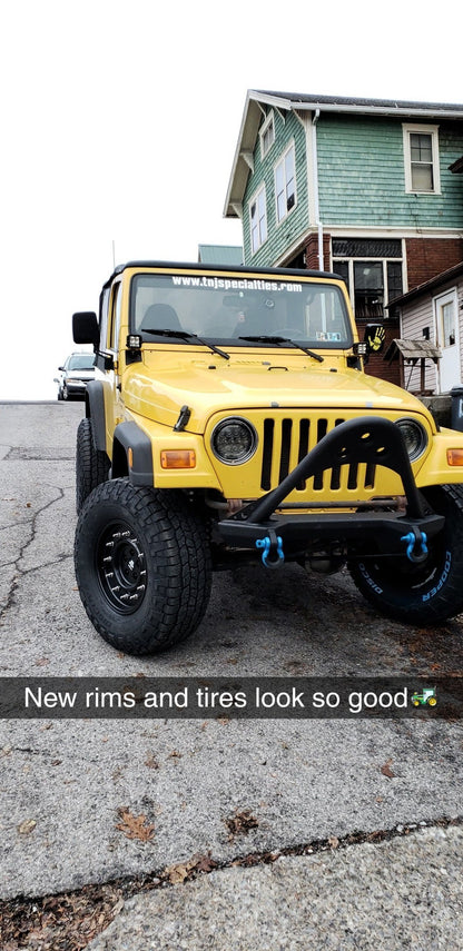 Mammoth General Matte Black Wheel; 16x8; 0mm Offset (97-06 Jeep Wrangler TJ)