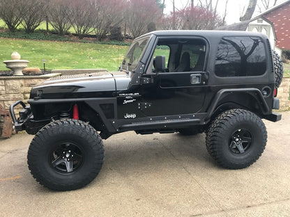 Mammoth Boulder Matte Black Wheel; 15x8; -19mm Offset (97-06 Jeep Wrangler TJ)
