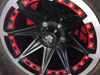 Mammoth 8 Aluminum Wheel Center Cap; Black (Fits Jeep Wrangler YJ & TJ Mammoth 8 Aluminum Wheels Only)