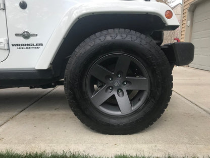 Mammoth Moab Charcoal Wheel; 17x9; -6mm Offset (07-18 Jeep Wrangler JK)