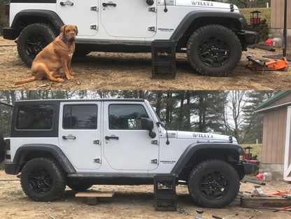 Mammoth 2-Inch Front / 1-Inch Rear Leveling Kit with End Links (07-18 Jeep Wrangler JK)