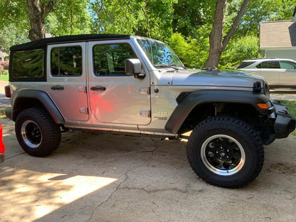 Mammoth 8 Aluminum Black Wheel; 17x9; -6mm Offset (18-25 Jeep Wrangler JL)