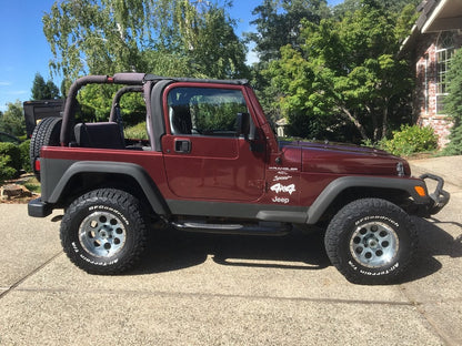 Mammoth 8 Simulated Beadlock Style Anthracite Wheel; 15x8; -19mm Offset (97-06 Jeep Wrangler TJ)