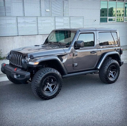 Mammoth Boulder Matte Black Wheel; 17x9; -6mm Offset (18-25 Jeep Wrangler JL)