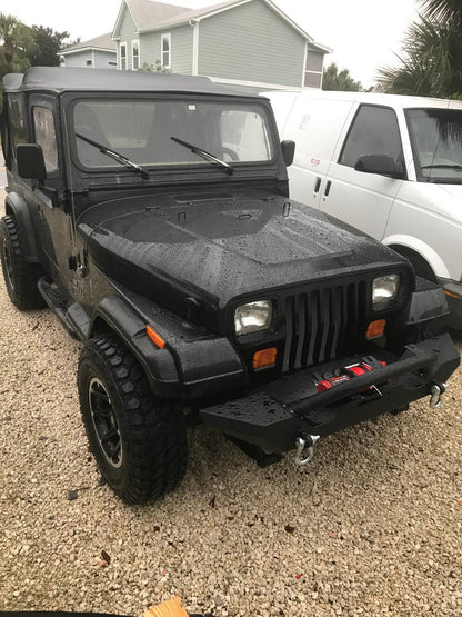 Mammoth Type 88 Black Wheel; 15x8; -19mm Offset (87-95 Jeep Wrangler YJ)