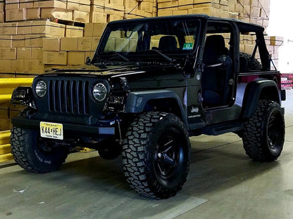 Mammoth Boulder Matte Black Wheel; 15x8; -19mm Offset (97-06 Jeep Wrangler TJ)