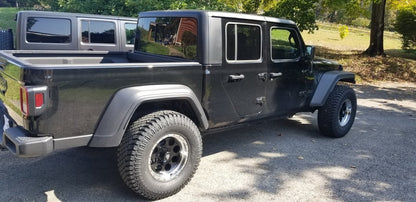 Mammoth 8 Aluminum Simulated Beadlock Black Wheel; 17x9; -6mm Offset (20-25 Jeep Gladiator JT)