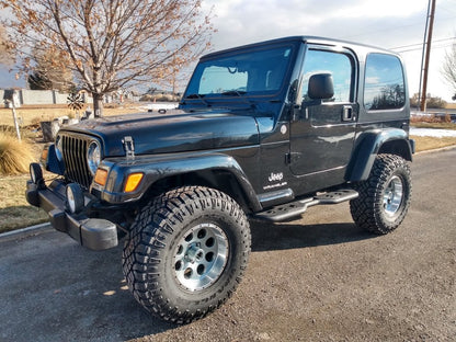 Mammoth 8 Simulated Beadlock Style Anthracite Wheel; 15x8; -19mm Offset (87-95 Jeep Wrangler YJ)