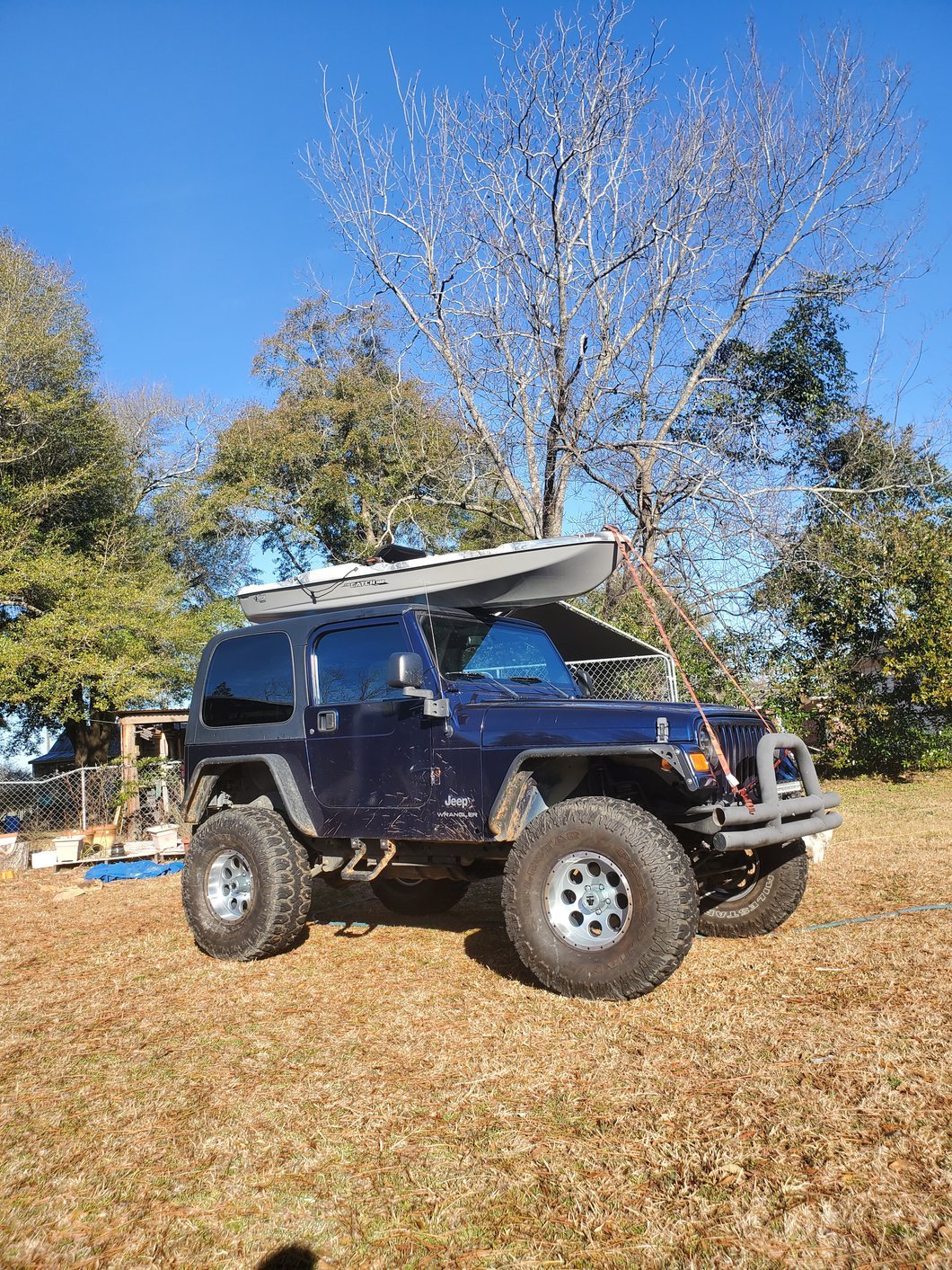Mammoth 8 Simulated Beadlock Style Anthracite Wheel; 15x8; -19mm Offset (87-95 Jeep Wrangler YJ)