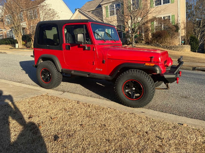 Mammoth Boulder Matte Black Wheel; 15x8; -19mm Offset (87-95 Jeep Wrangler YJ)