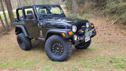 Mammoth General Matte Black Wheel; 16x8; 0mm Offset (87-95 Jeep Wrangler YJ)