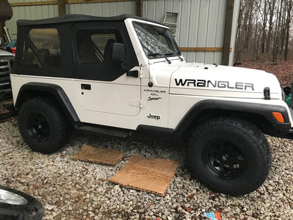 Mammoth 8 Matte Black Wheel; 15x8; -20mm Offset (97-06 Jeep Wrangler TJ)