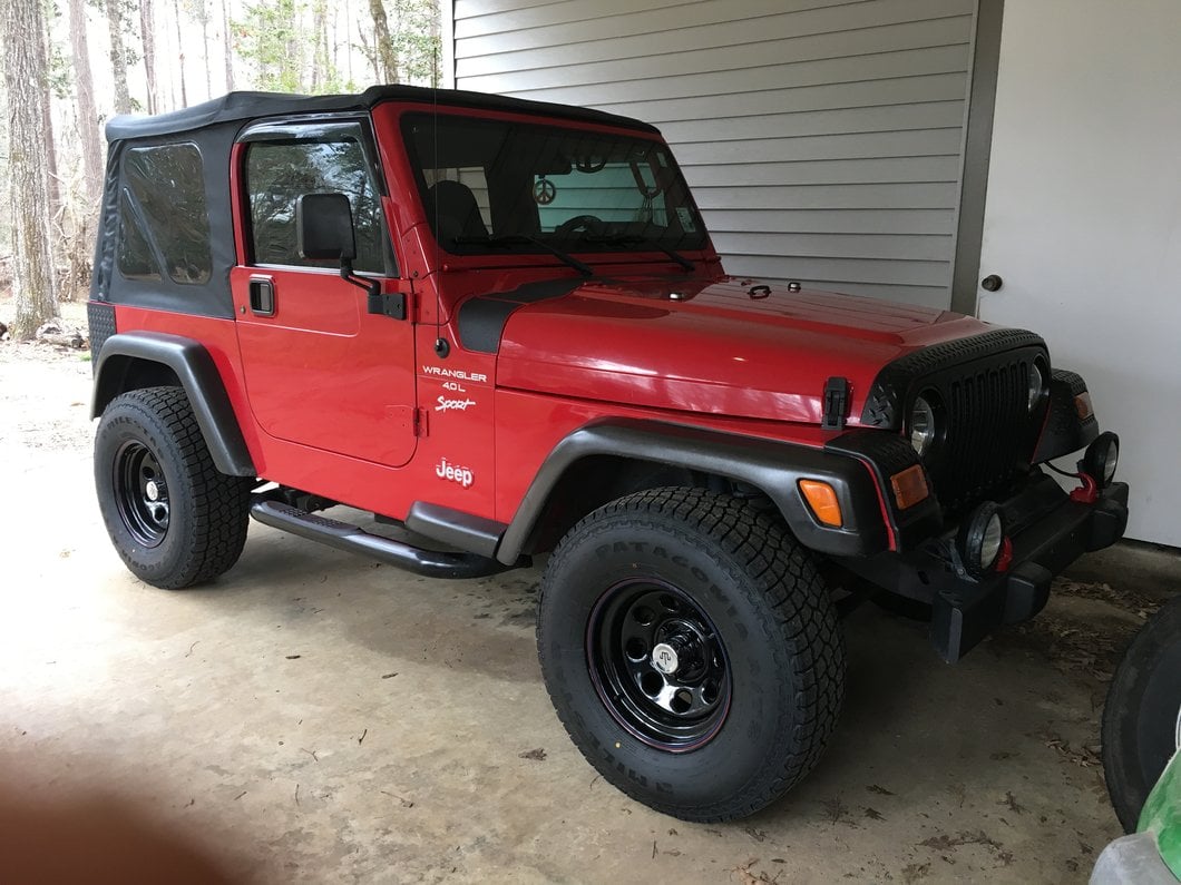 Mammoth 8 Black Wagon Wheel Edition Steel Wheel; 15x8; -19mm Offset (87-95 Jeep Wrangler YJ)