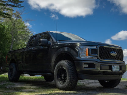 Mammoth Split 8 Beadlock Matte Black 6-Lug Wheel; 17x9; -6mm Offset (15-20 F-150)