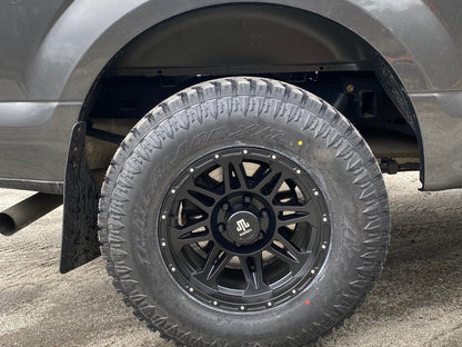 Mammoth Split 8 Beadlock Matte Black 6-Lug Wheel; 17x9; -6mm Offset (15-20 F-150)