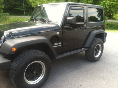 Mammoth 8 Aluminum Black Wheel; 17x9; -6mm Offset (07-18 Jeep Wrangler JK)
