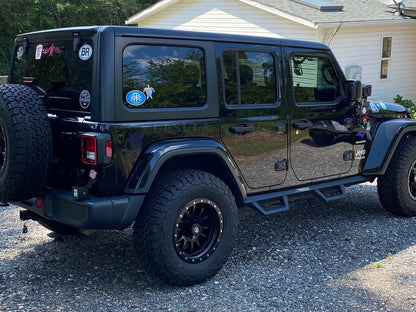 Mammoth 12 Hole Simulated Simulated Beadlock Matte Black Wheel; 17x9; -6mm Offset (18-25 Jeep Wrangler JL)