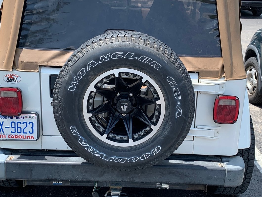 Mammoth Type 88 Black Wheel; 15x8; -19mm Offset (87-95 Jeep Wrangler YJ)
