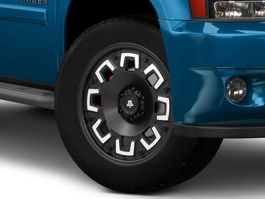 Mammoth Boss Satin Black Machined 6-Lug Wheel; 20x9; -6mm Offset (07-14 Tahoe)