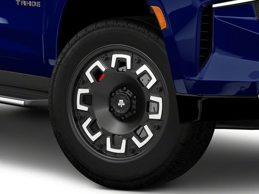 Mammoth Boss Satin Black Machined 6-Lug Wheel; 20x9; -6mm Offset (21-25 Tahoe)
