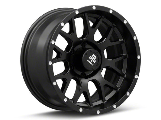 Mammoth Beadlock Mesh Matte Black 6-Lug Wheel; 17x9; -6mm Offset (15-20 Tahoe)