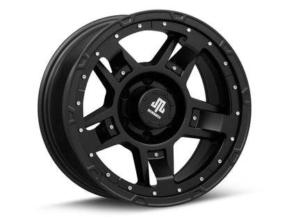 Mammoth Cliff Hanger Matte Black 6-Lug Wheel; 17x9; -6mm Offset (23-25 Canyon)
