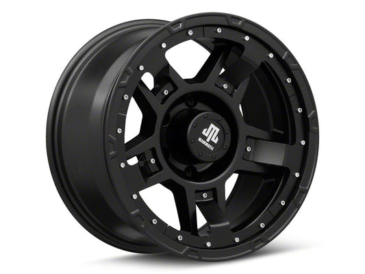 Mammoth Cliff Hanger Matte Black 6-Lug Wheel; 17x9; -6mm Offset (23-25 Canyon)