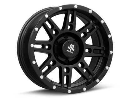 Mammoth Vader Beadlock Matte Black 6-Lug Wheel; 17x9; -6mm Offset (23-25 Canyon)