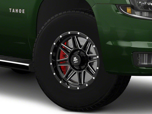 Mammoth Revolver Gloss Black Machined 6-Lug Wheel; 17x9; -6mm Offset (15-20 Tahoe)