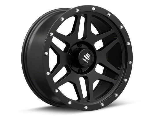 Mammoth Split 6 Beadlock Matte Black 6-Lug Wheel; 20x9; -6mm Offset (23-25 Canyon)