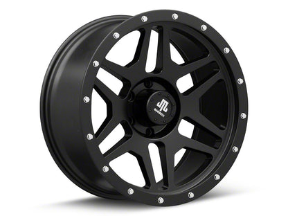 Mammoth Split 6 Beadlock Matte Black 6-Lug Wheel; 20x9; -6mm Offset (23-25 Canyon)