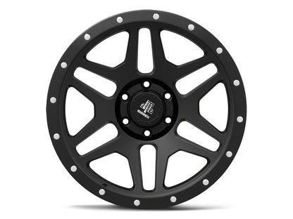 Mammoth Split 6 Beadlock Matte Black 6-Lug Wheel; 20x9; -6mm Offset (19-25 Silverado 1500)