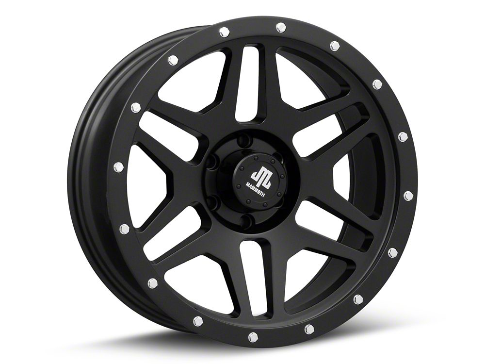 Mammoth Split 6 Beadlock Matte Black 6-Lug Wheel; 20x9; -6mm Offset (23-25 Canyon)