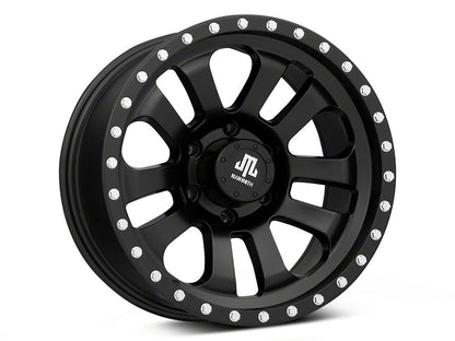 Mammoth 10-Spoke Beadlock Matte Black 6-Lug Wheel; 17x9; -6mm Offset (07-14 Tahoe)