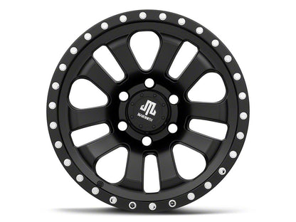 Mammoth 10-Spoke Beadlock Matte Black 6-Lug Wheel; 17x9; -6mm Offset (15-20 Tahoe)