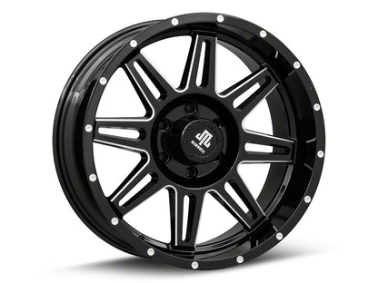Mammoth Revolver Gloss Black Machined 6-Lug Wheel; 20x9; -6mm Offset (15-20 Tahoe)