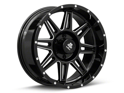 Mammoth Revolver Gloss Black Machined 6-Lug Wheel; 20x9; -6mm Offset (21-25 Tahoe)
