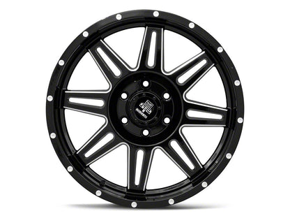 Mammoth Revolver Gloss Black Machined 6-Lug Wheel; 20x9; -6mm Offset (21-25 Tahoe)