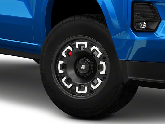 Mammoth Boss Satin Black Machined 6-Lug Wheel; 17x9; -6mm Offset (23-25 Colorado)